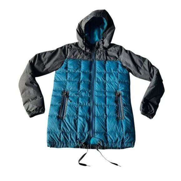 686 Women's Sz S Airflight Down Parka Snowboard Jacket Lagoon Blue Down Filled - Picture 13 of 14